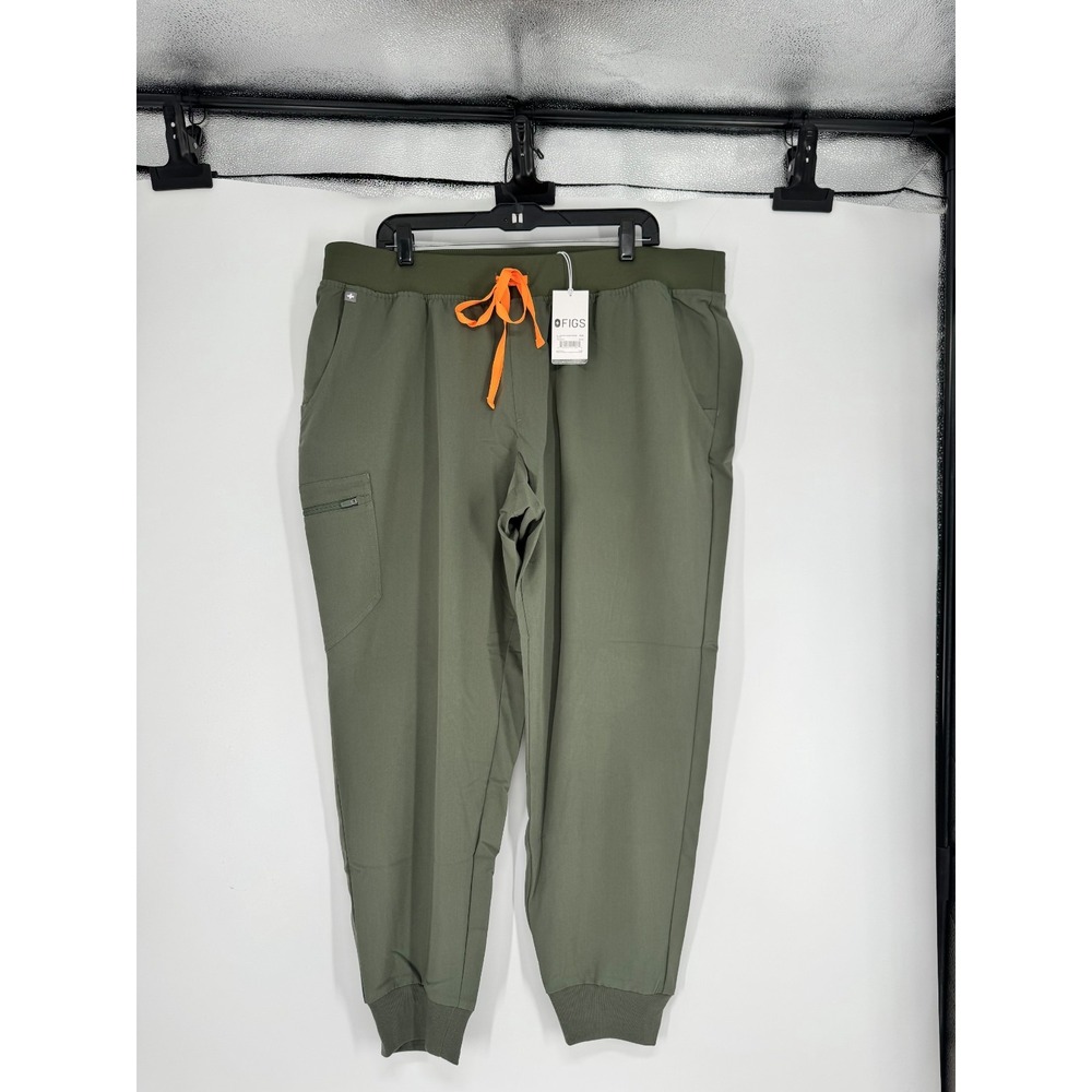 FIGS Technical Collection Zamora Joggers Scrub Pants Cargo Womens 3XL Moss Green